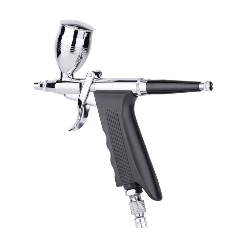 Dual-action Airbrush Paint Sprayer Pistol Grip, 2CC, 5CC og 13cc alternativer med 3 forskjellige kopper